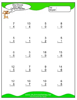 İşlemler yaprak test